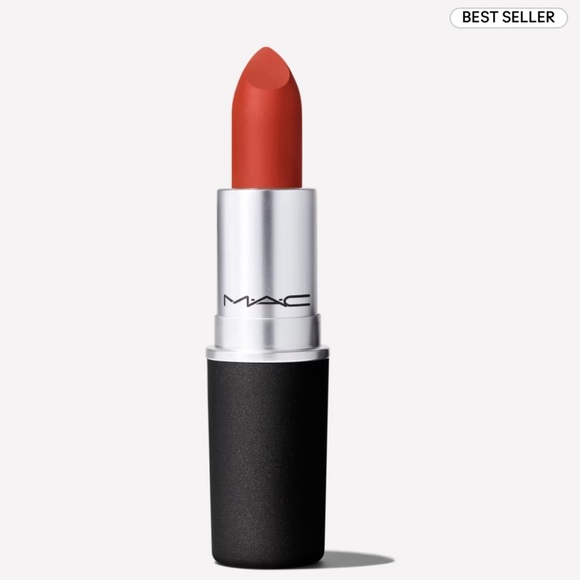 🎉HP🎉 MAC Cosmetics Powder Kiss Lipstick in 316 Devoted to Chili - Picture 2 of 8